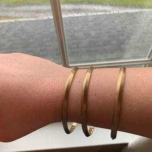 Set of golden bangles